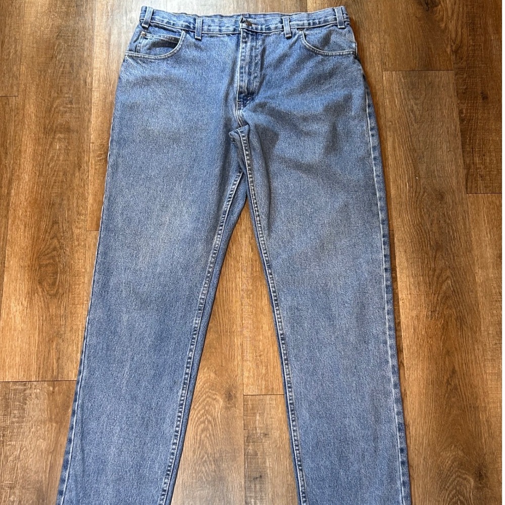 Faded Glory Mens Original Fit USA Straight Leg Denim Jeans 36x34 Medium Wash